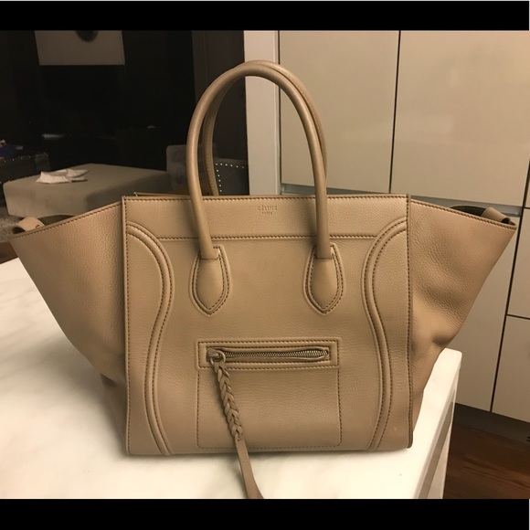 Celine Phantom grained calfskin in Light Khaki - Picture 1 of 8